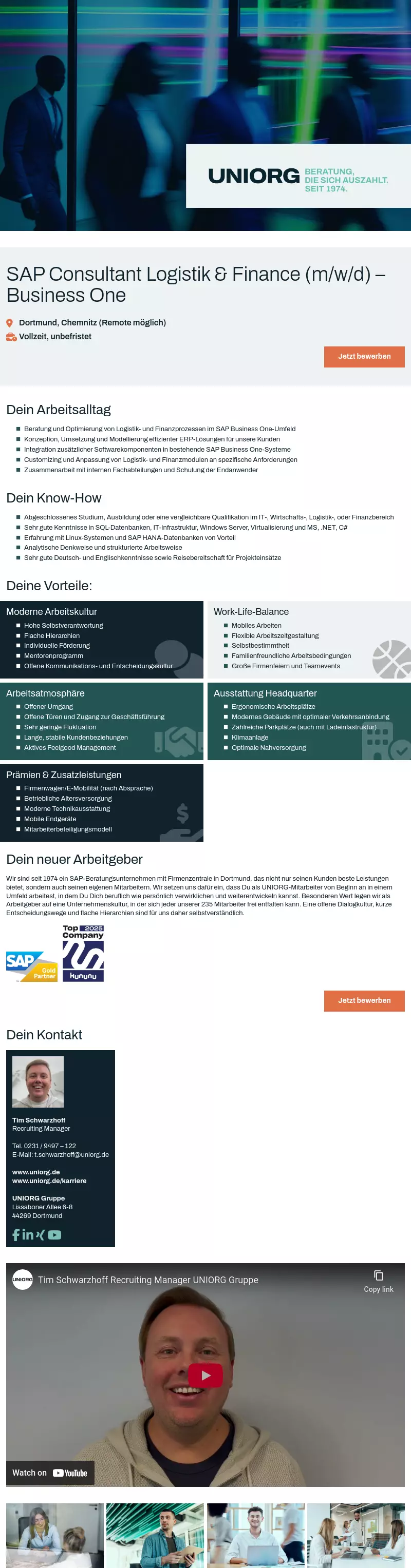 SAP Consultant Logistik & Finance (m/w/d) - Business One
