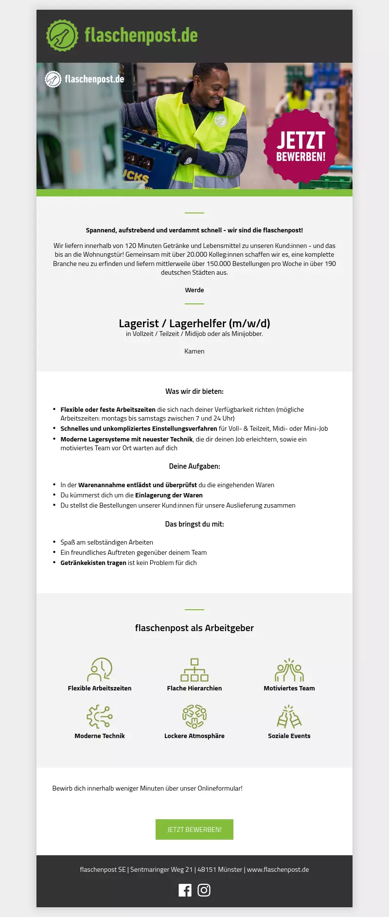 Lagerist / Lagerhelfer (m/w/d)