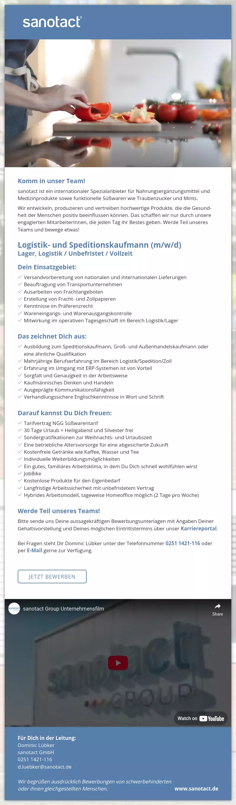 Logistik- und Speditionskaufmann (m/w/d)