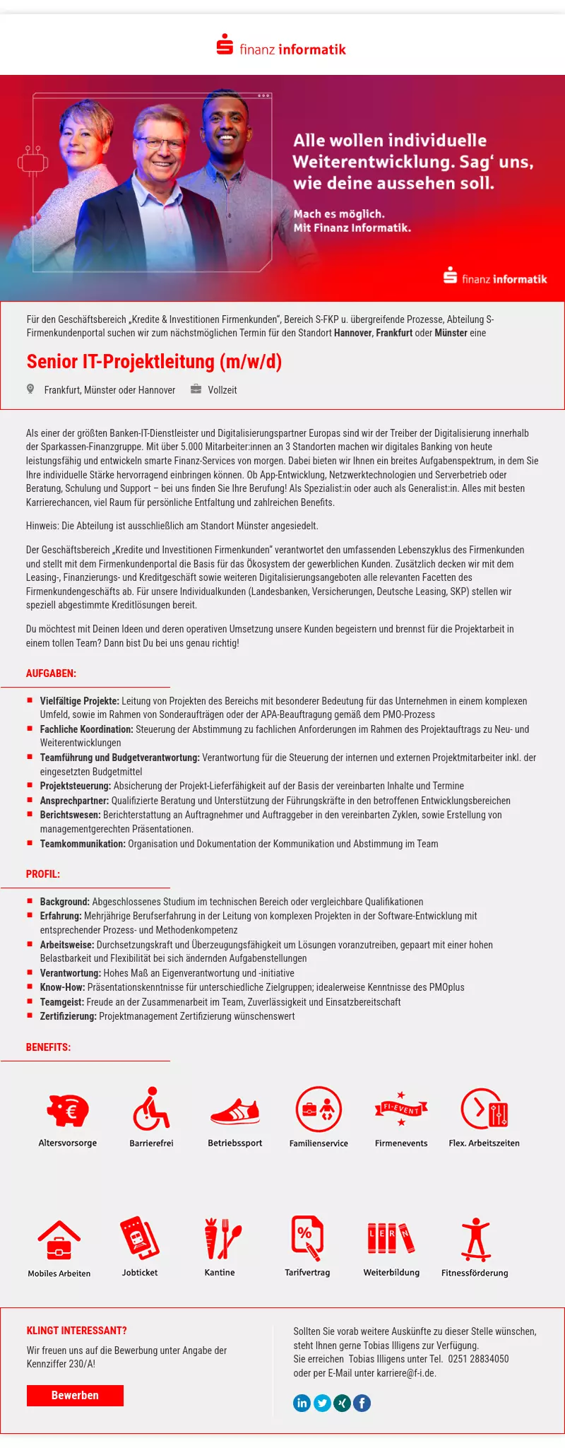 Senior IT-Projektleitung (m/w/d)