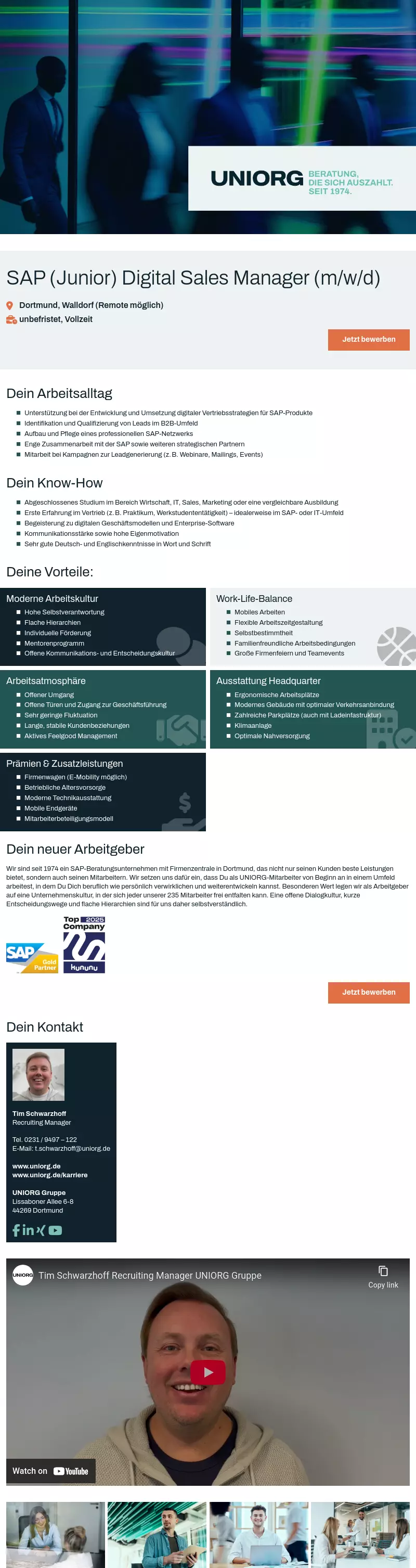 SAP (Junior) Digital Sales Manager (w/m/d)