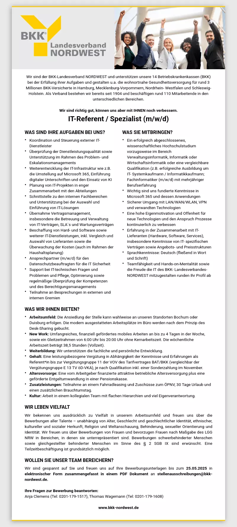 IT-Referent / Spezialist (m/w/d)