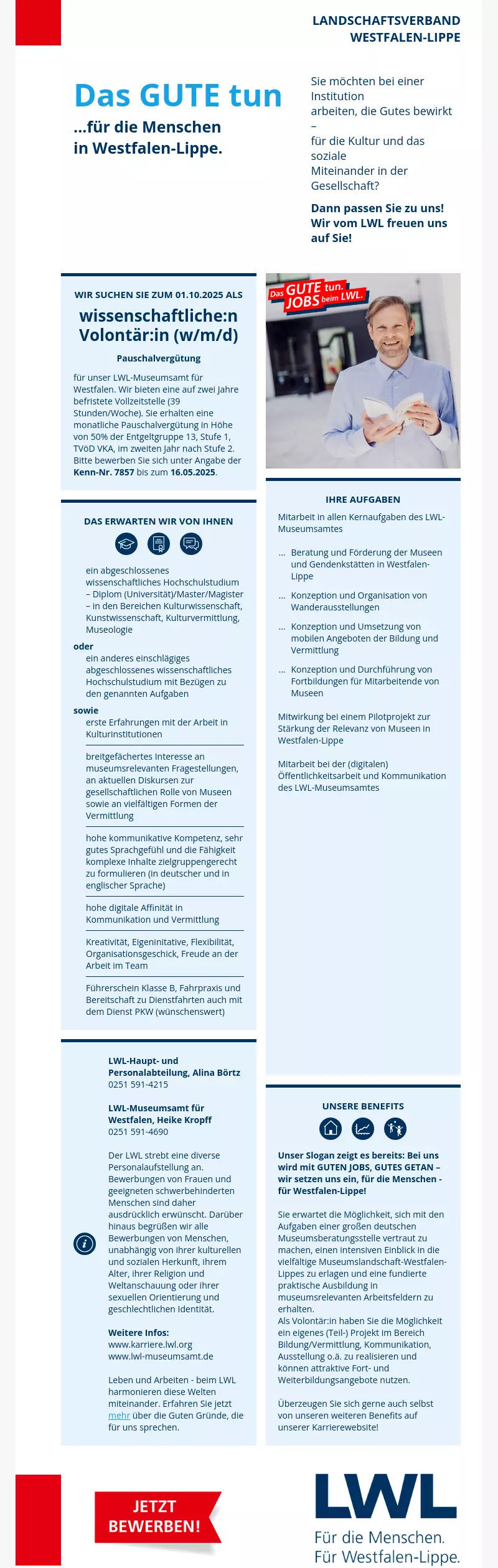 wissenschaftliche:r Volontär:in (w/m/d)