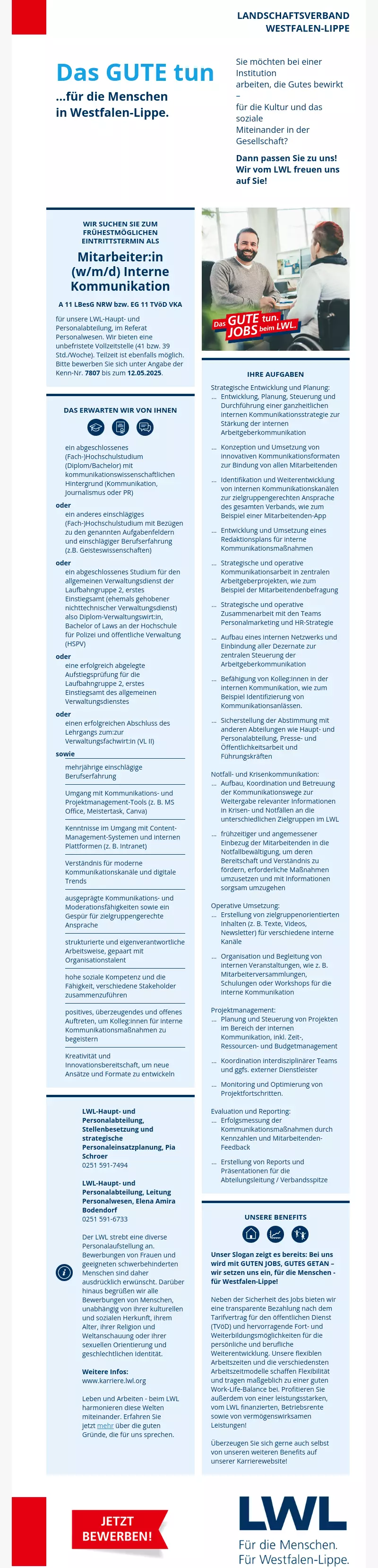 Mitarbeiter:in Interne Kommunikation (m/w/d)
