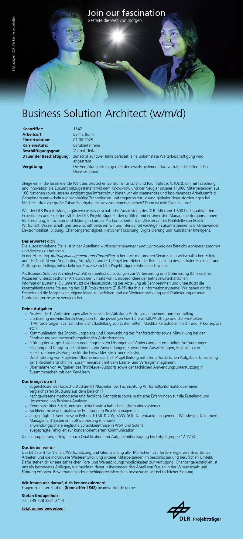 Business Solution Architect (w/m/d)