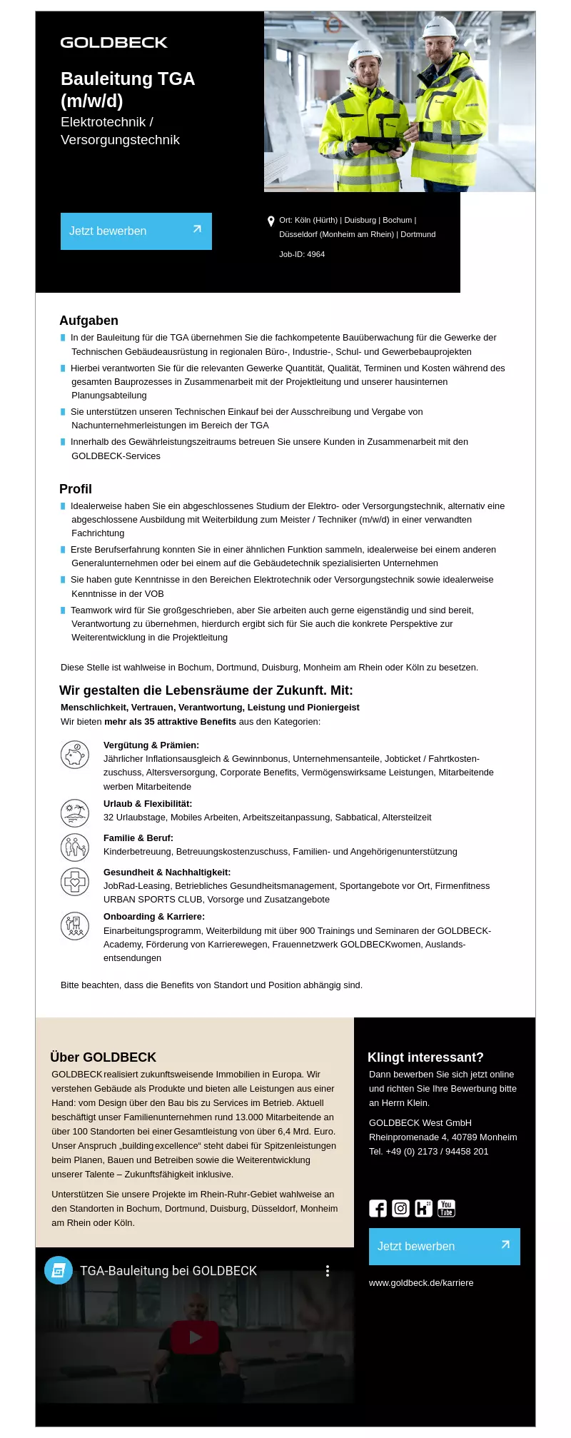 Bauleitung TGA (m/w/d)