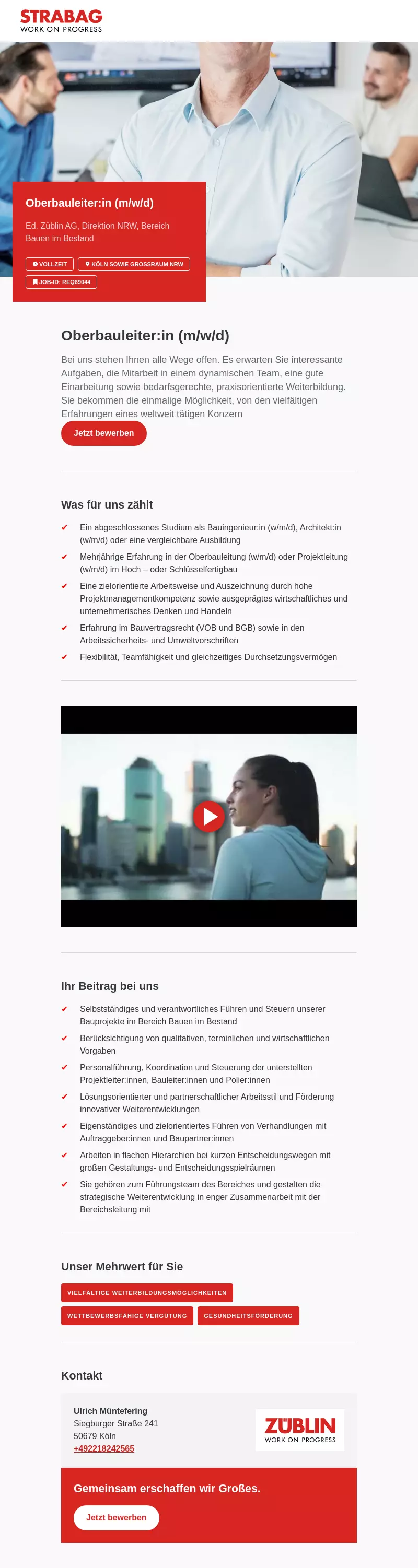Oberbauleiter:in (m/w/d)