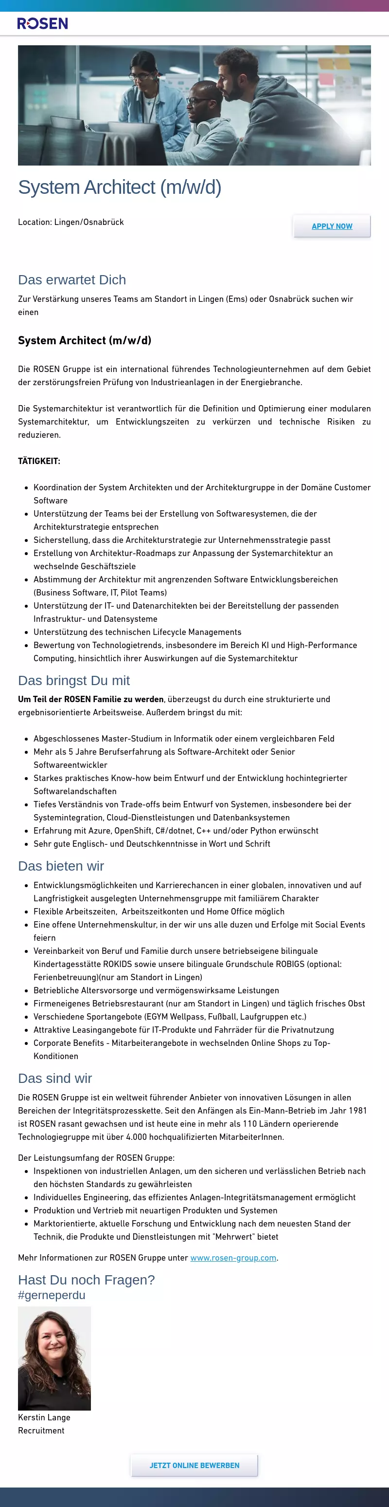 System Architect (m/w/d)