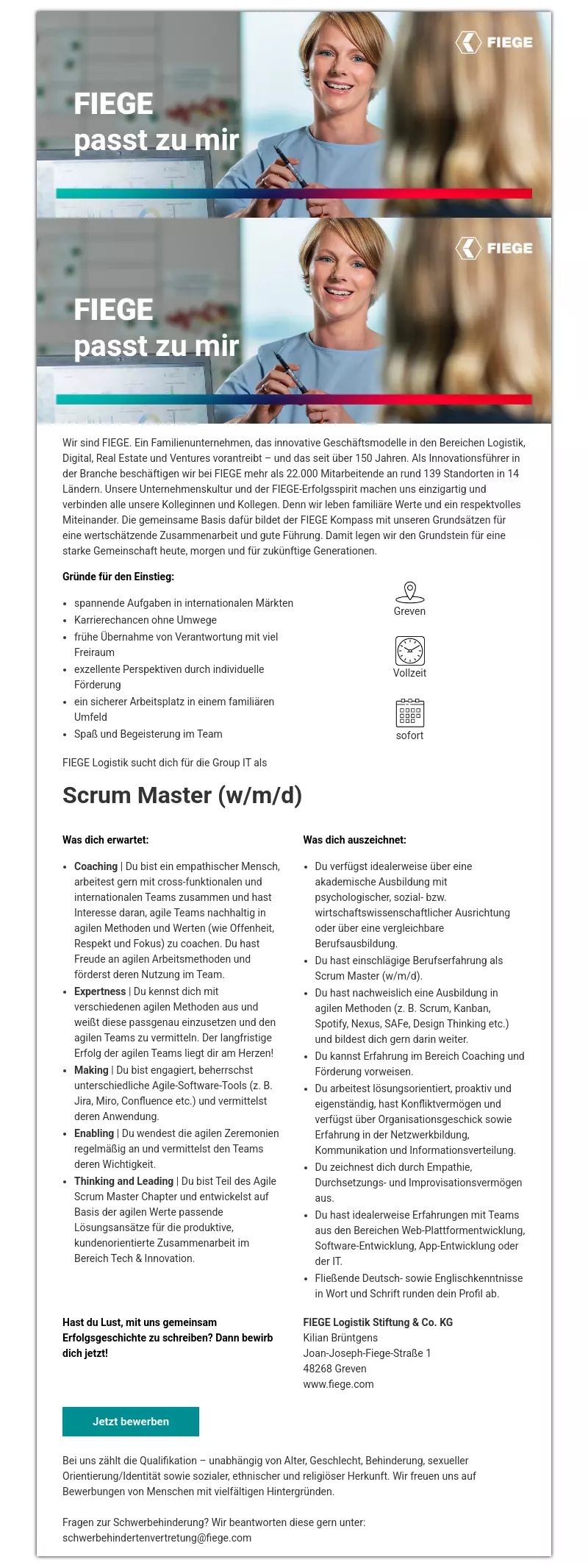 Scrum Master (w/m/d)