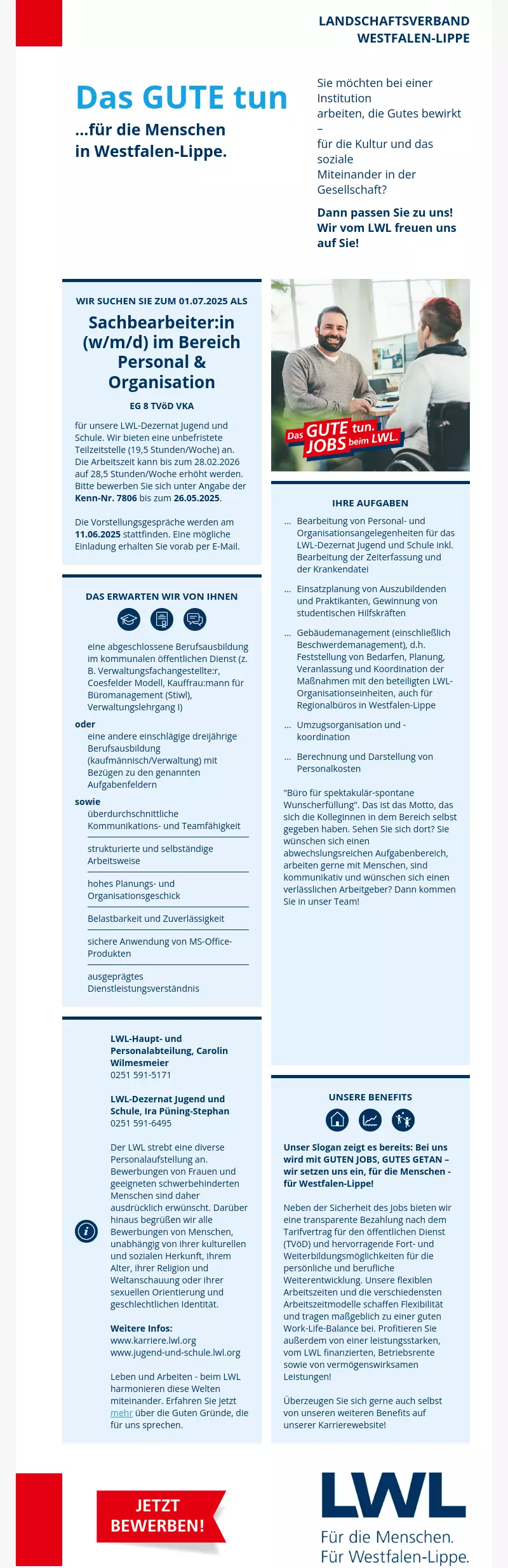 Sachbearbeiter:in Personal & Organisation (m/w/d)