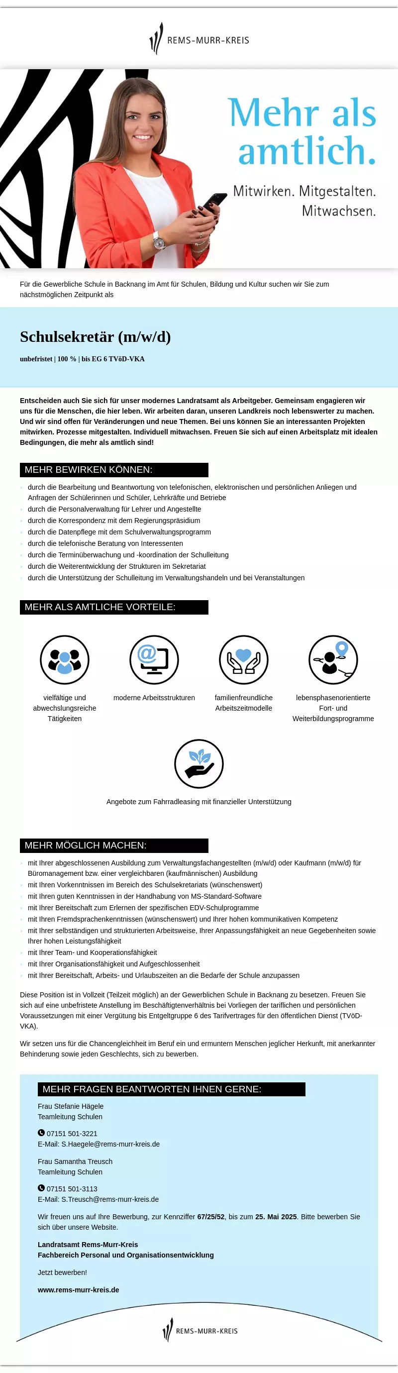 Schulsekretär (m/w/d)