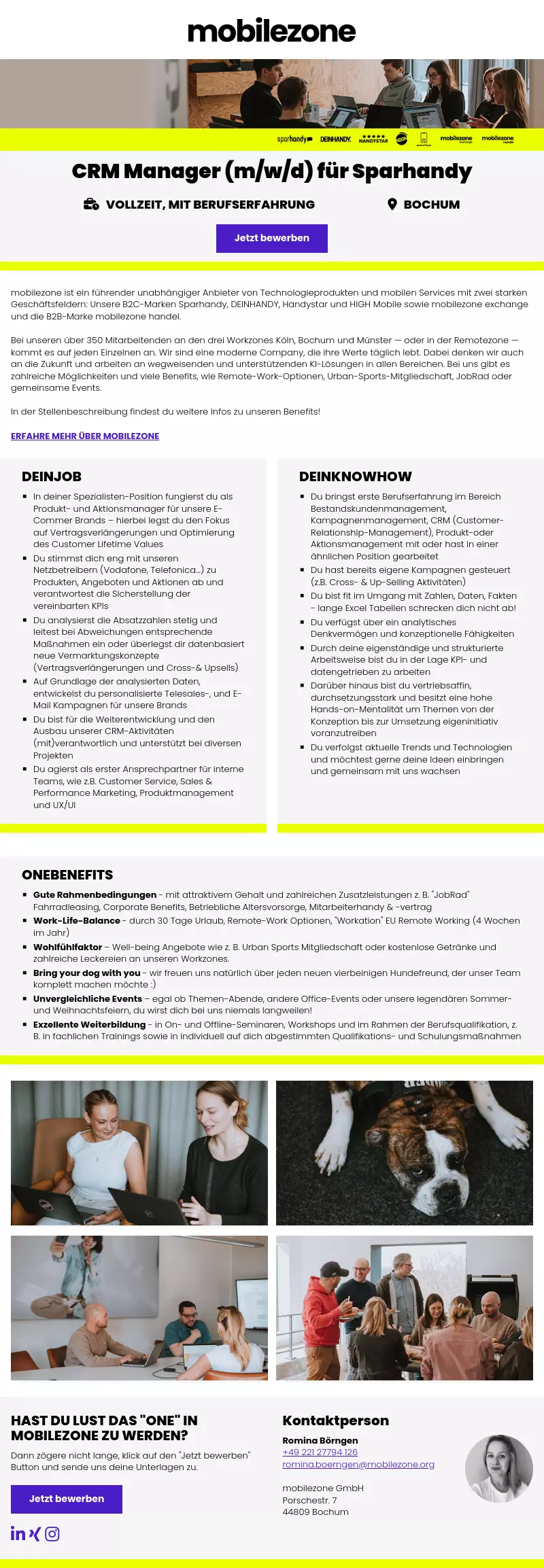 CRM Manager (m/w/d) für Sparhandy