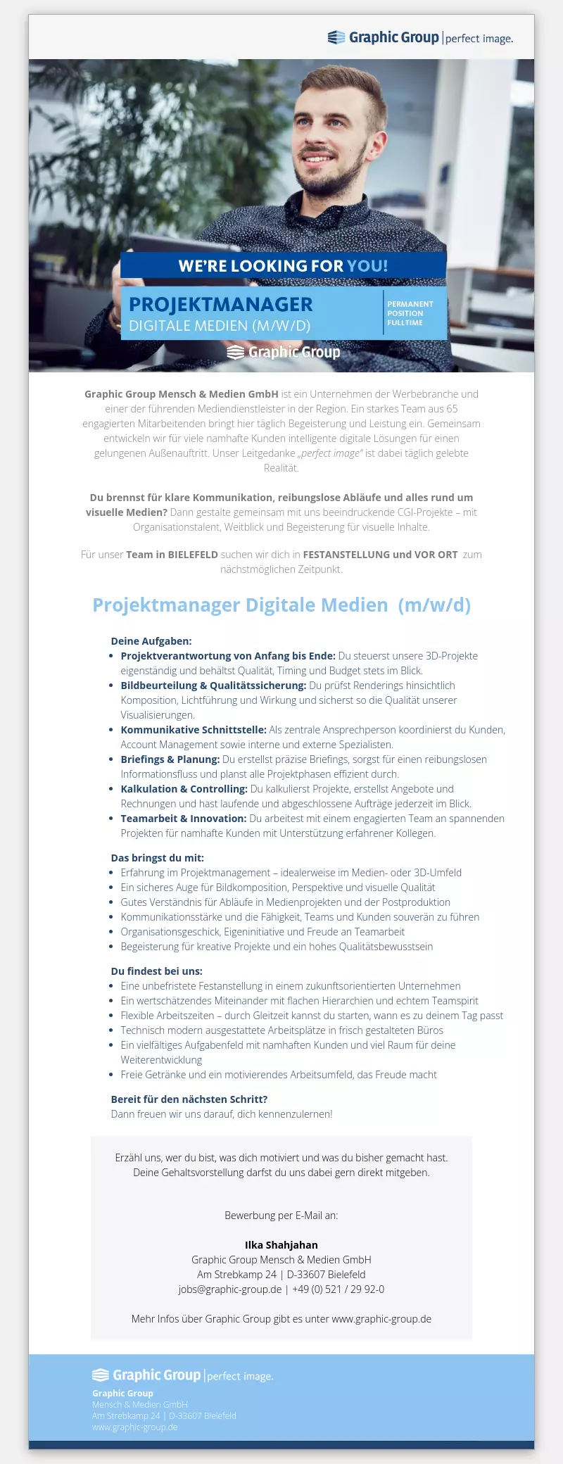Projektmanager Digitale Medien (m/w/d)