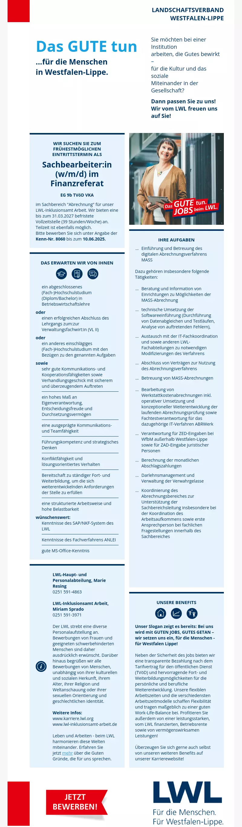 Sachbearbeiter:in (w/m/d) im Finanzreferat