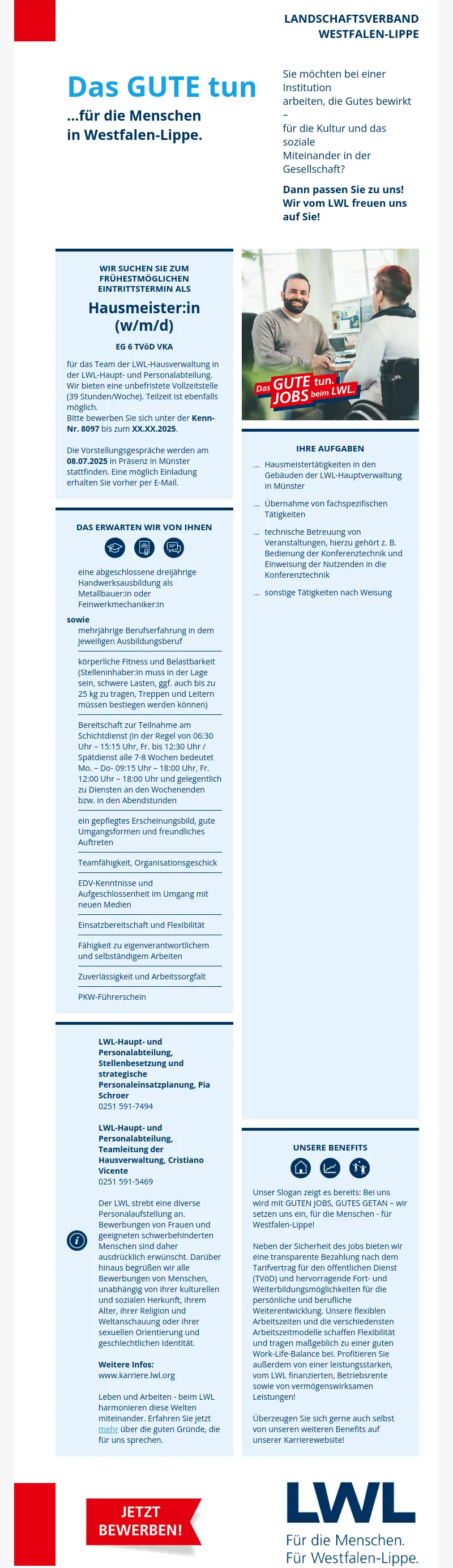Hausmeister:in (m/w/d)