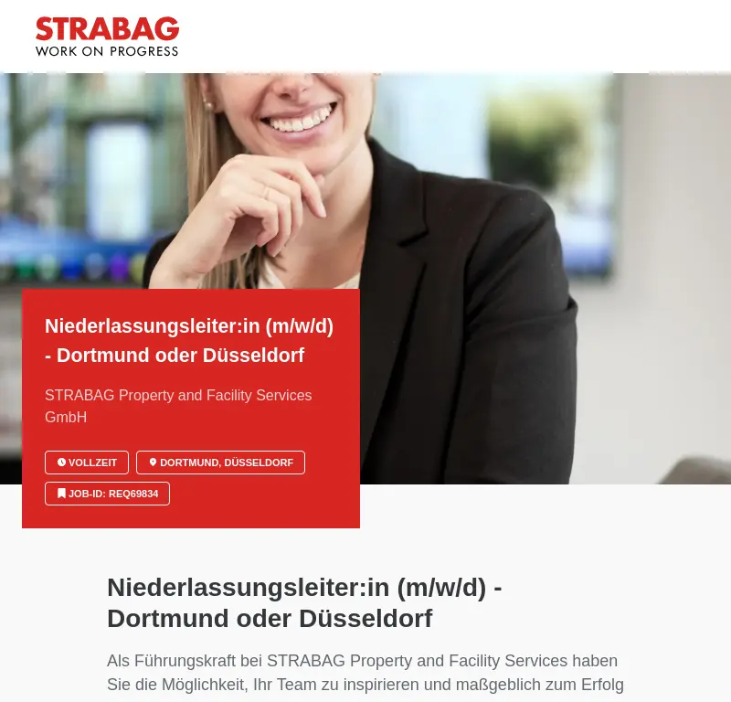 Niederlassungsleiter:in (m/w/d) - Dortmund oder Düsseldorf