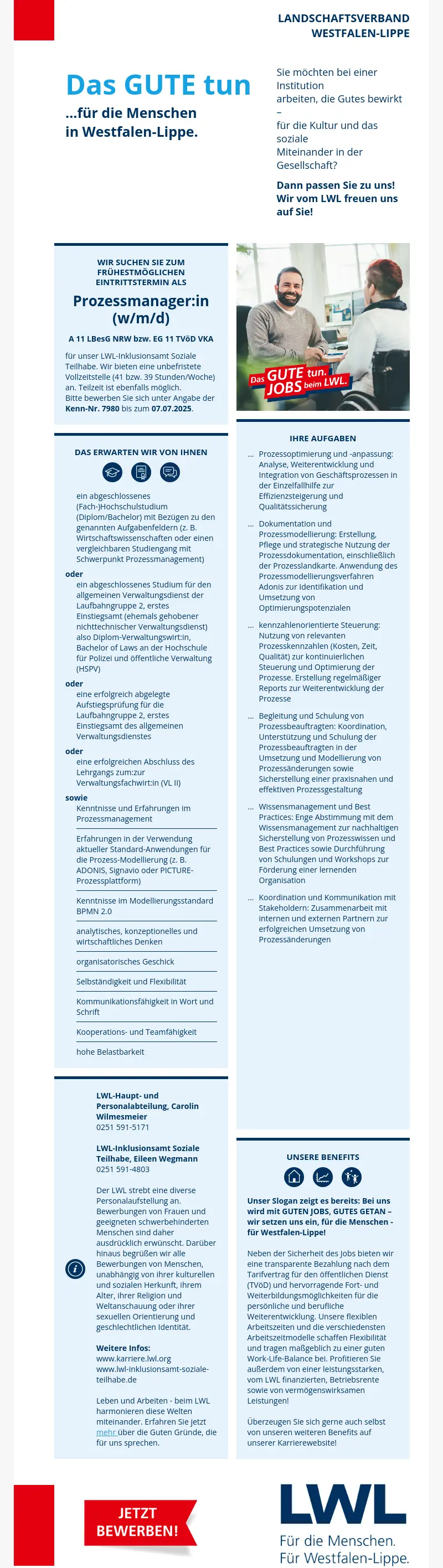 Prozessmanager:in (m/w/d)