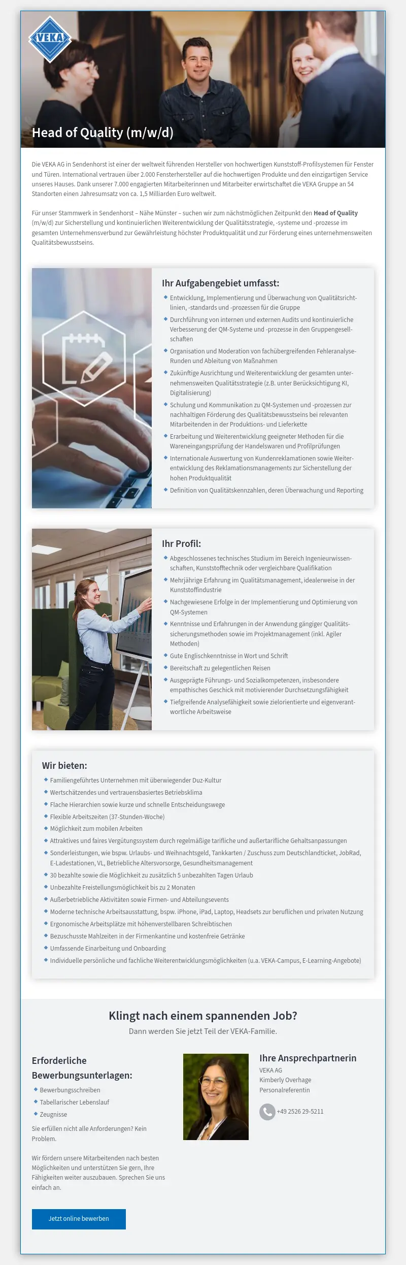 Head of Quality (m/w/d)