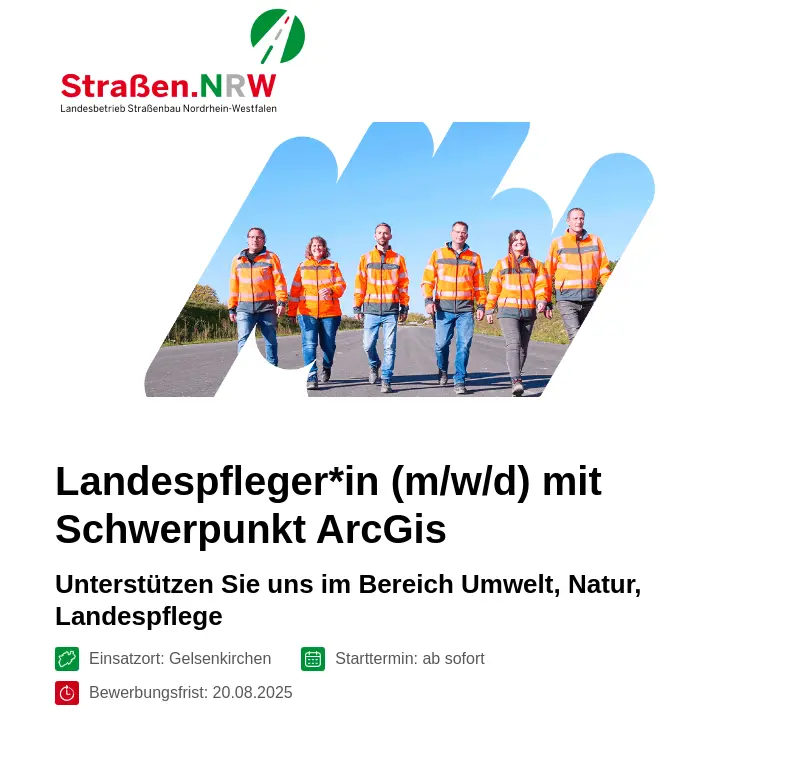 Landespfleger*in (m/w/d) mit Schwerpunkt ArcGis