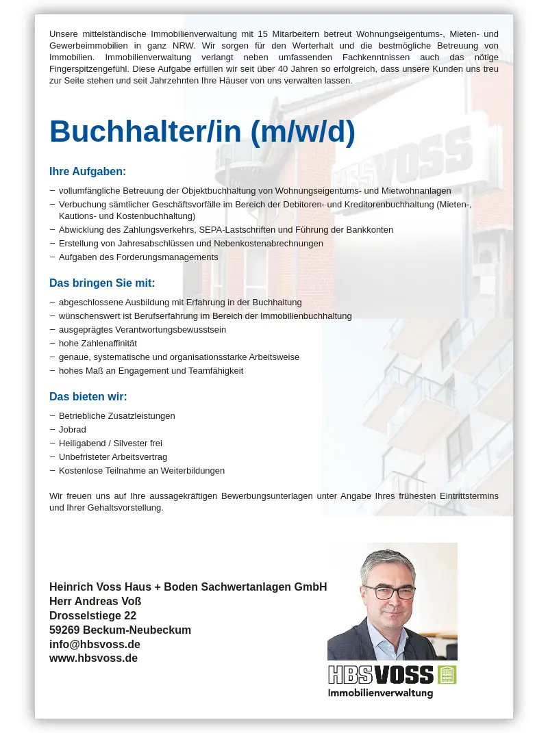 Buchhalter/in (m/w/d)