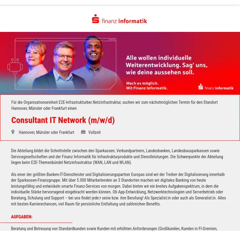 Consultant IT Network (m/w/d)