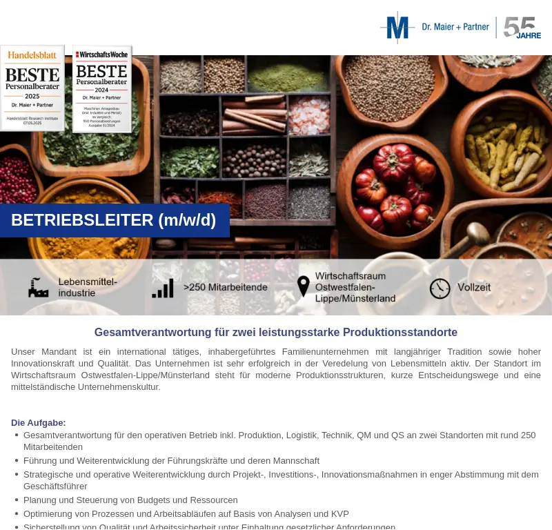 Betriebsleiter (m/w/d)