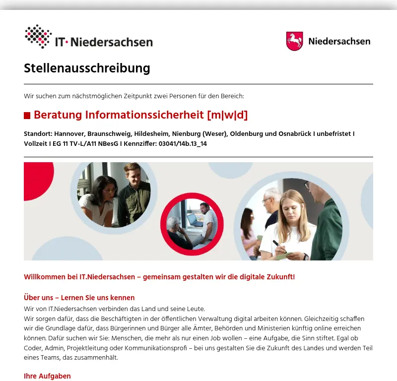 Beratung Informationssicherheit [m|w|d]