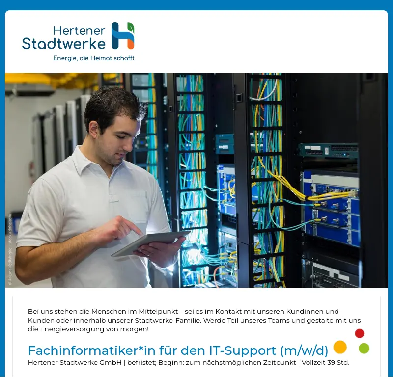 Fachinformatiker für den IT-Support (m/w/d)
