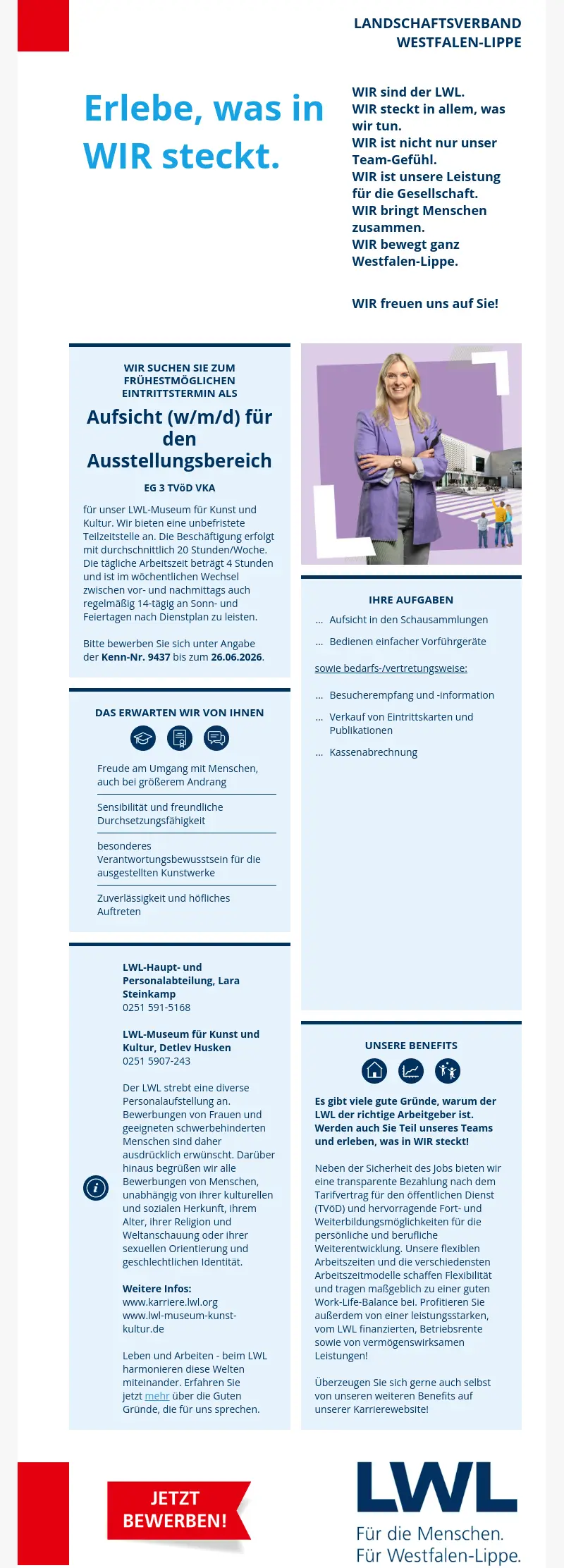 Aufsicht (w/m/d) für den Ausstellungsbereich