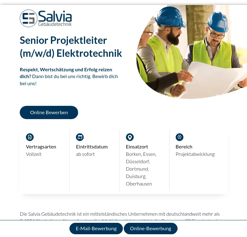 Senior Projektleiter (m/w/d) Elektrotechnik