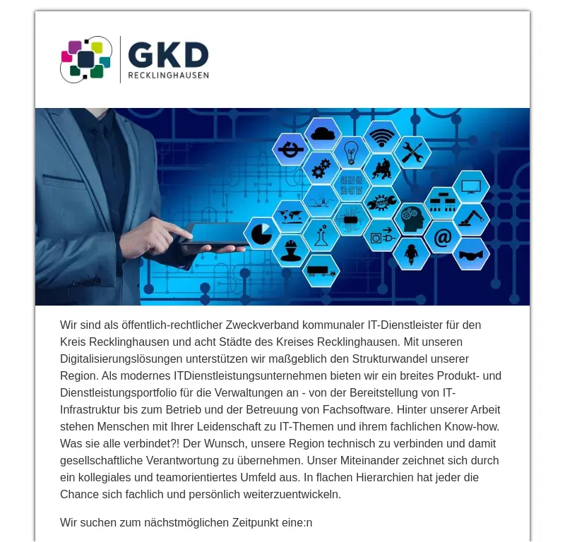 Geo IT Managerin und Administratorin (m/w/d)
